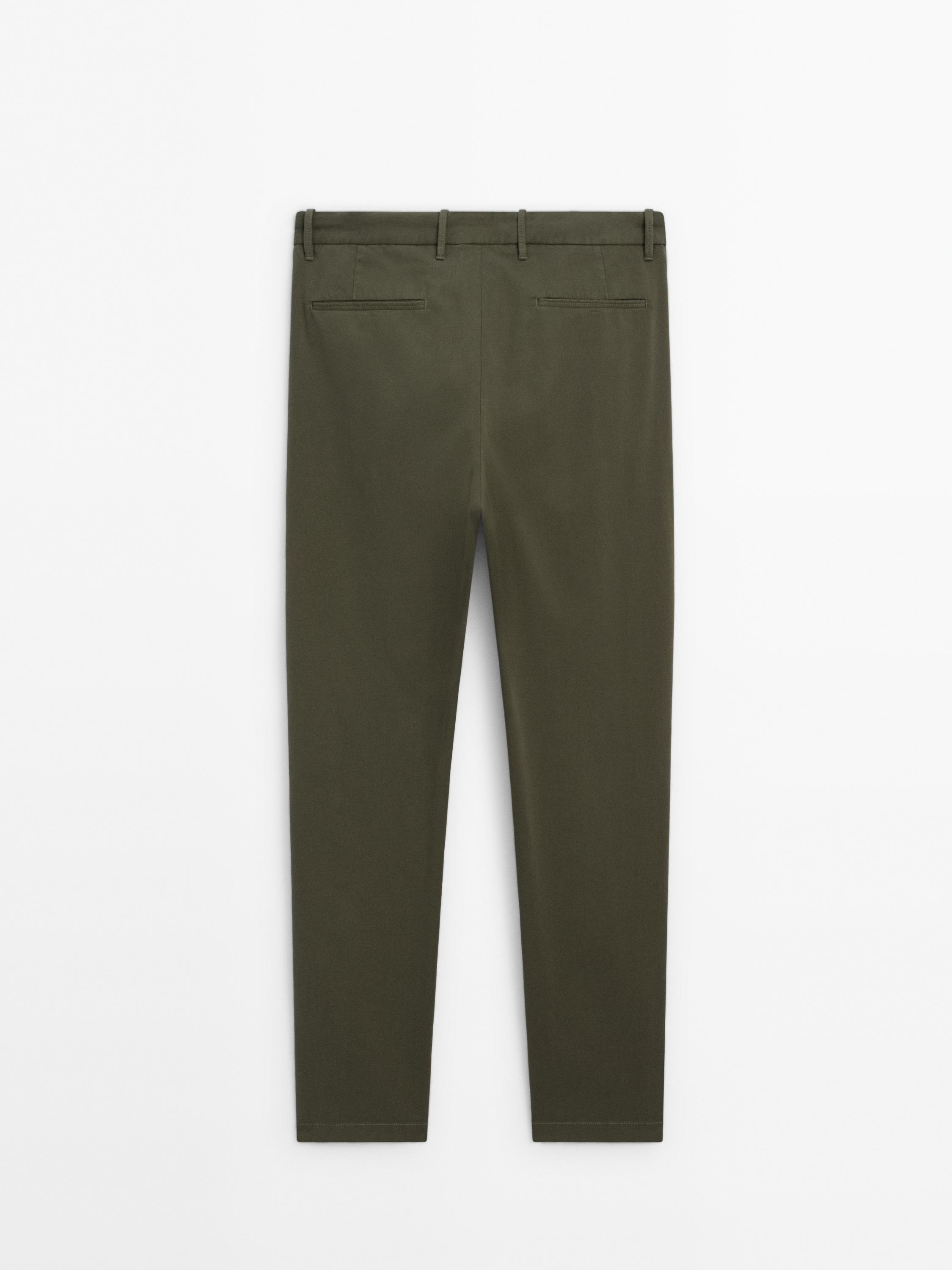 zara khaki chinos