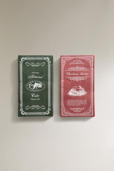 クリスマスディナーペーパーナプキンパック（30枚入り）レッド0Zaraのクリスマスディナーペーパーナプキンパック（30枚入り） - レッド - 画像 0