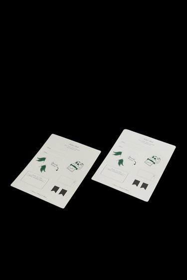 Zara PHOTO STICKER SHEETS (SET OF 20) - White