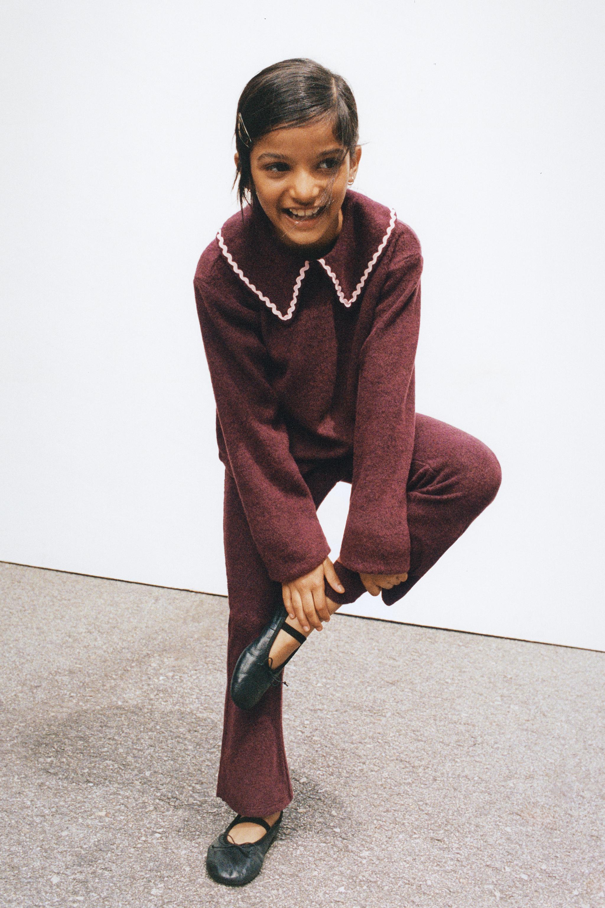 SCALLOPED COLLAR KNIT JUMPER