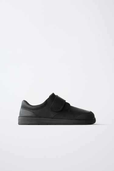 ტყავის სპორტული ფეხსაცმელი BAREFOOT - Zara-ს Black
