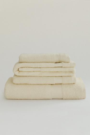 SERVIETTE DE BAIN COTON PREMIUM - Ivoire de Zara - Image 5