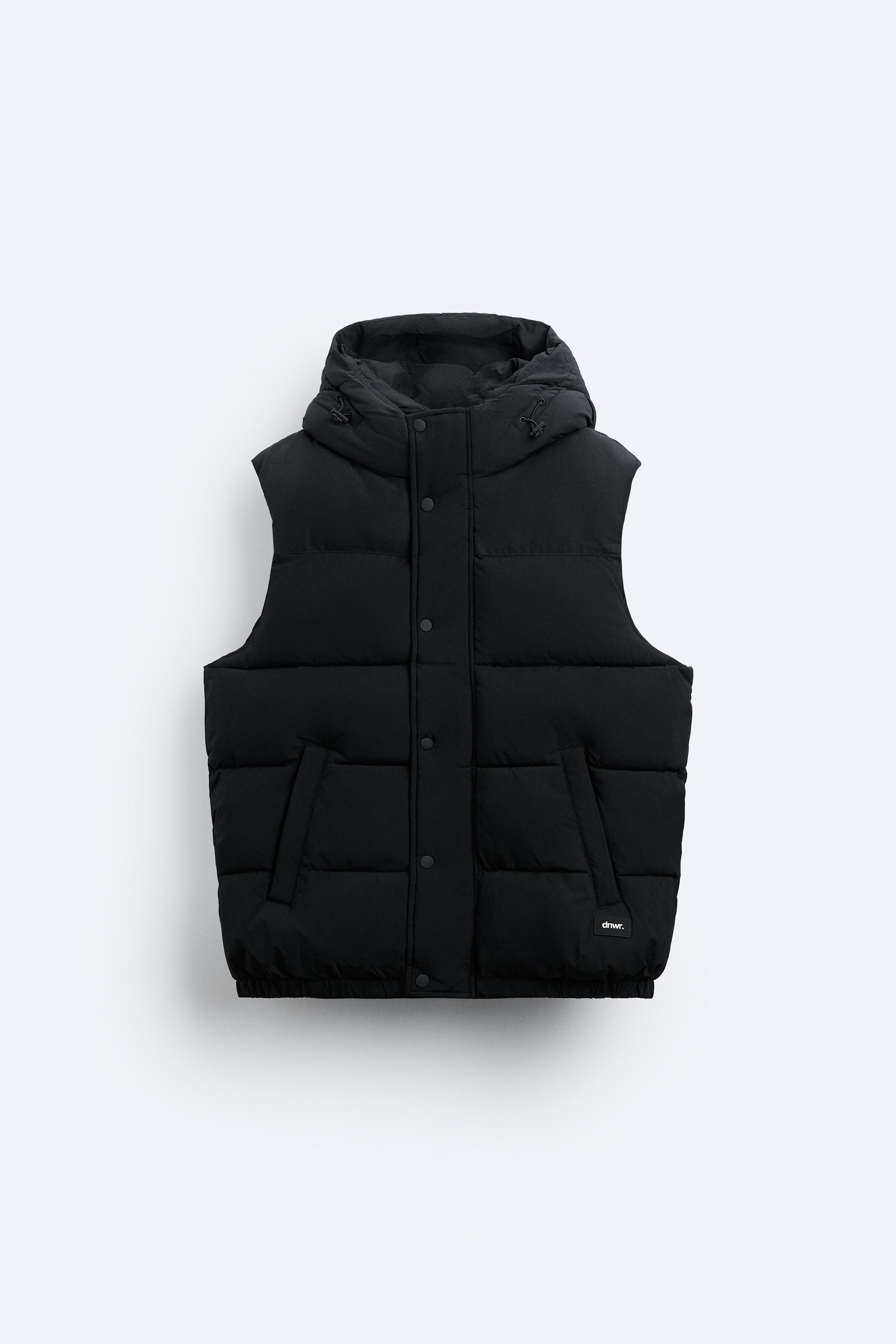 Sleeveless jacket best sale with hood