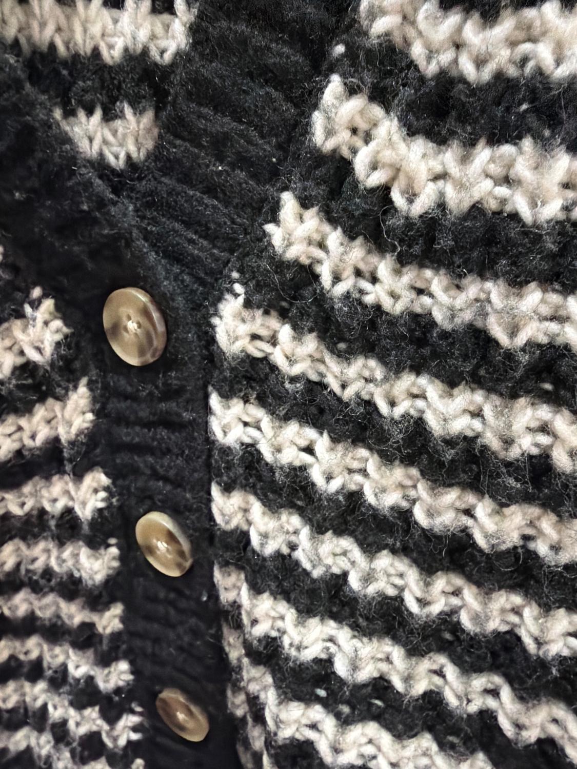 STRIPED KNIT CARDIGAN - Image 3