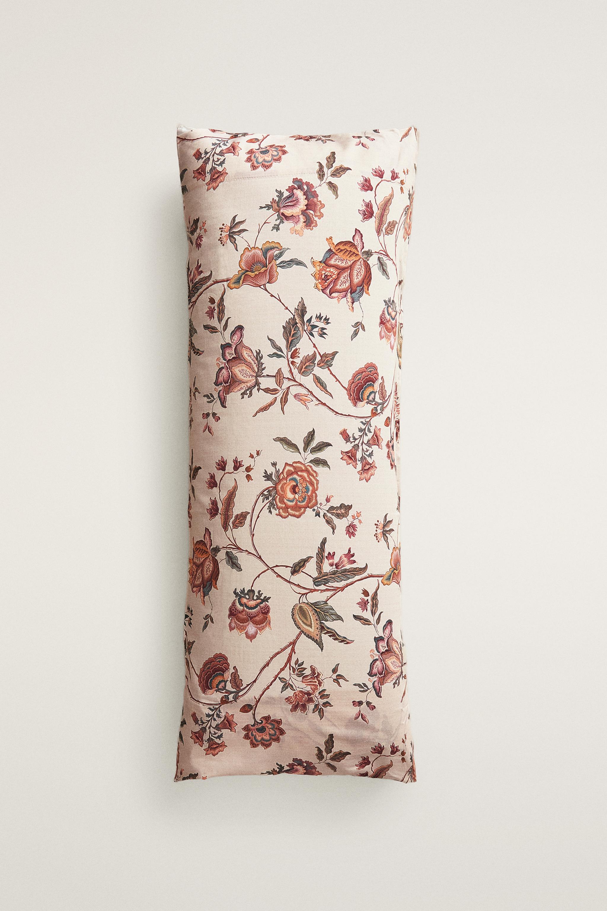 FLORAL AND BRANCH SATEEN PILLOWCASE (300 THREAD COUNT)