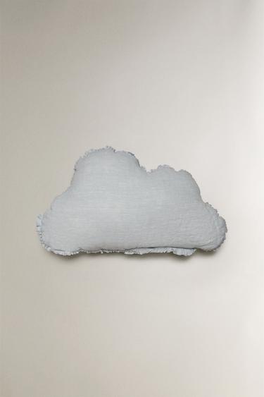 KIDS' LINEN CLOUD CUSHION - Light blue by Zara - Image 2