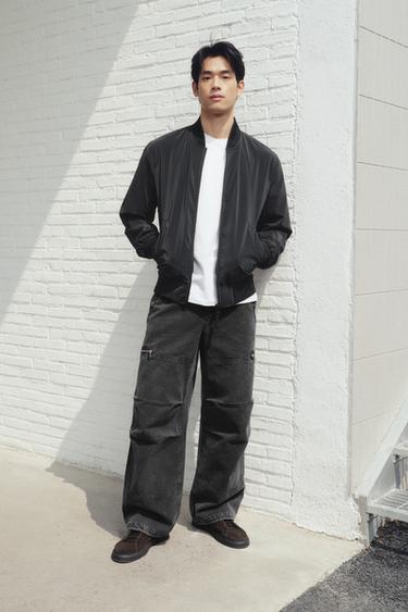 PARACHUTE CARGO TROUSERS - Anthracite grey by Zara