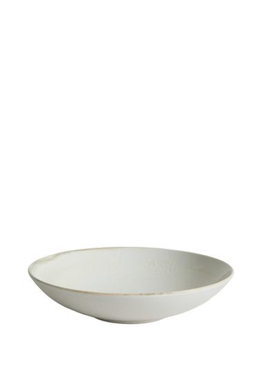 STONEWARE SOUP PLATE - Ecru by Zara