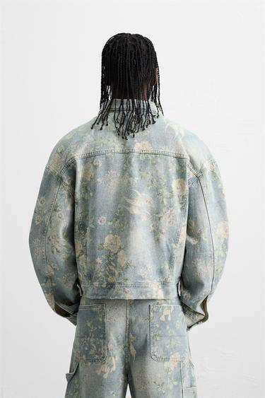 FLORAL PRINT DENIM JACKET - Multicoloured by Zara - Image 2