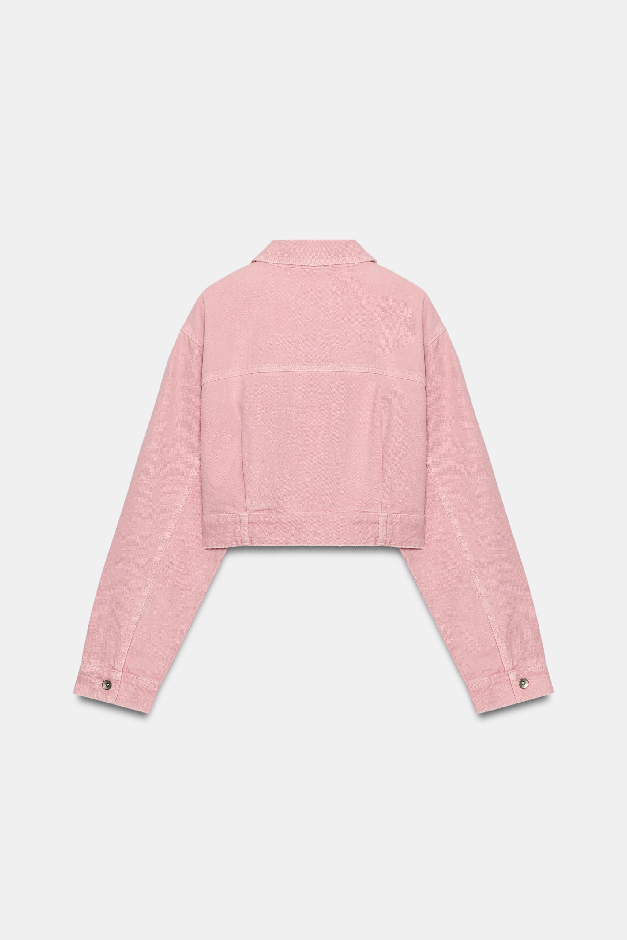 ピンクデニムジャケット ポケット付きデニムジャケット - ピンク | ZARA Japan / 日本