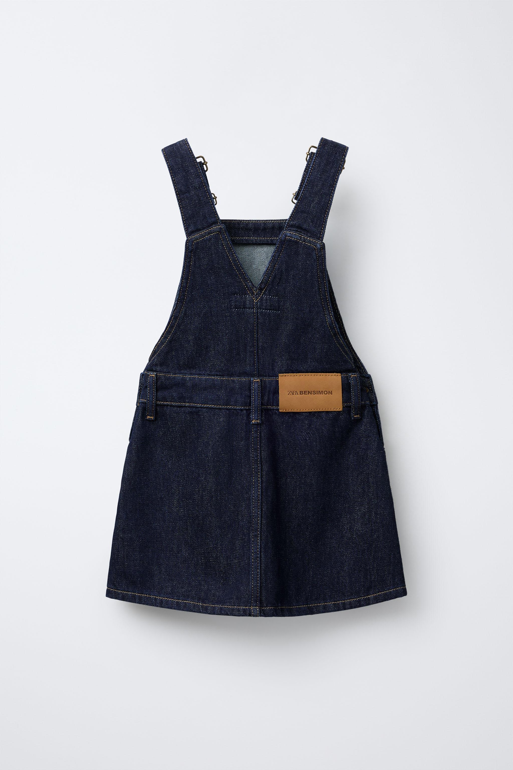 DENIM PINAFORE DRESS BENSIMON ® X ZARA - Blue | ZARA United Kingdom