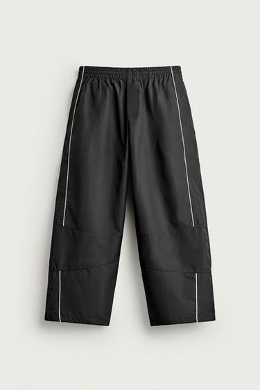 PANTALÓN TÉCNICO CONTRASTES WATER REPELLENT - Negro de Zara