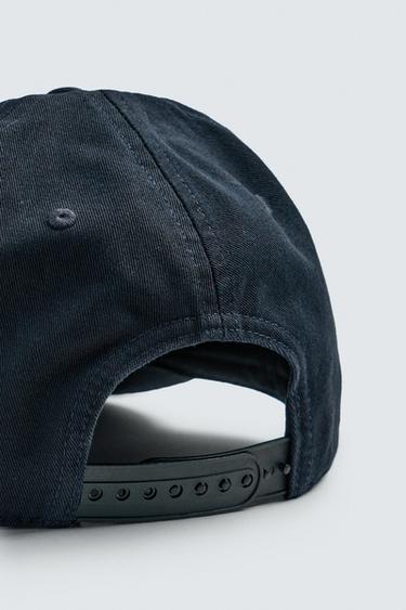 AARON LEVINE X ZARA COTTON CAP - Navy blue by Zara - Image 3