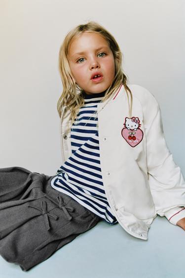 HELLO KITTY © SANRIO BOMBER JACKET - Ecru by Zara