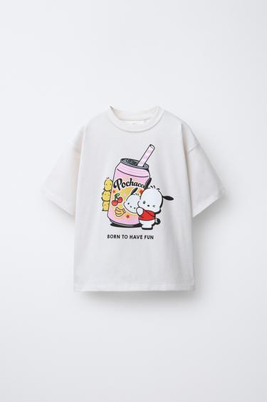 Zara POCHACCO © SANRIO T 恤 - 冰白色 - 圖片 0