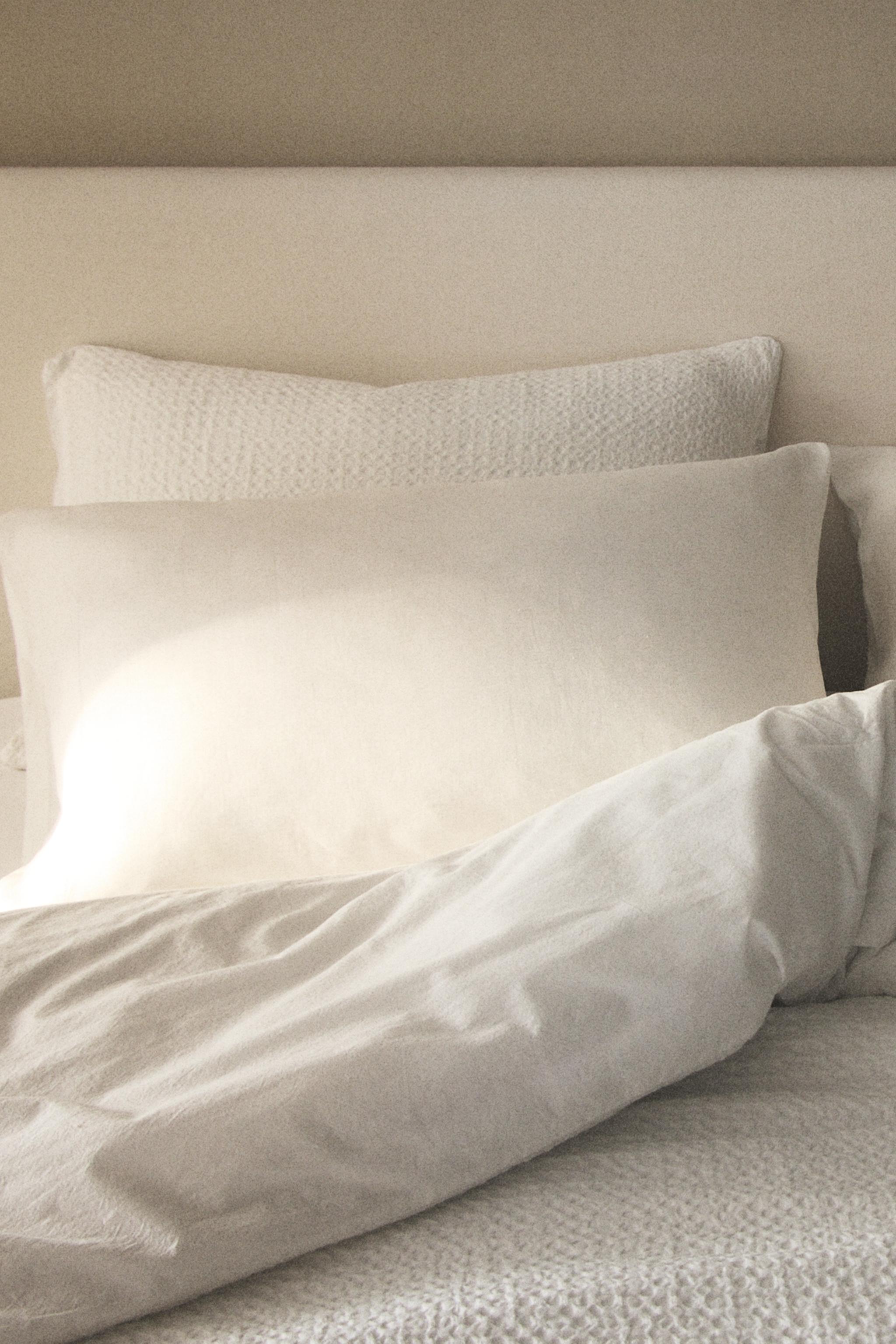 ワッフルニット 掛け布団カバー - ホワイト | ZARA Japan / 日本