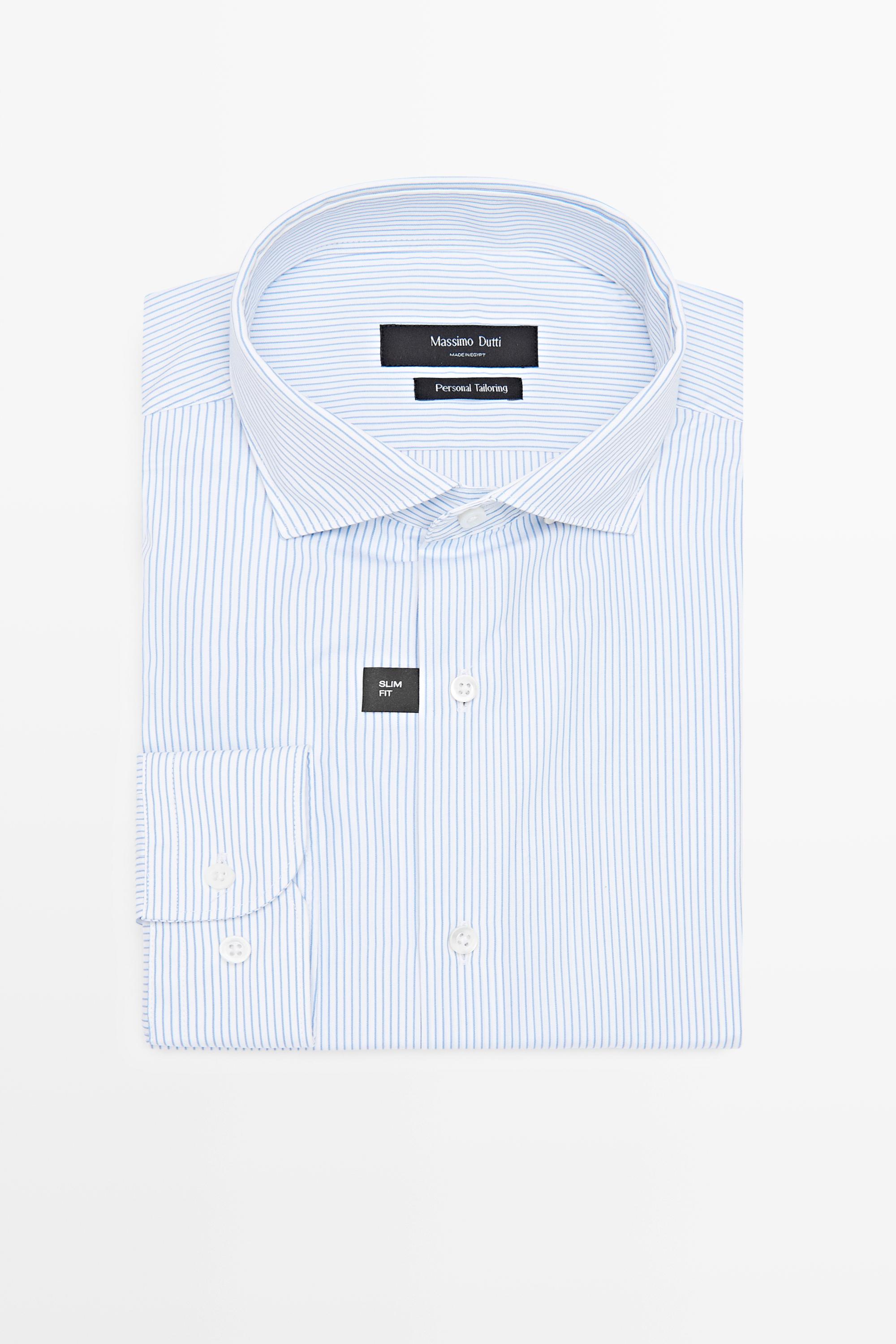 Chemise rayée 100 % coton