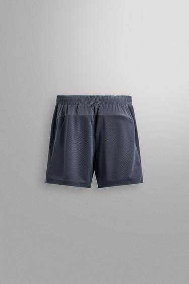 SHORT AJOURÉ COMBINÉ - Bleu clair de Zara - Image 1