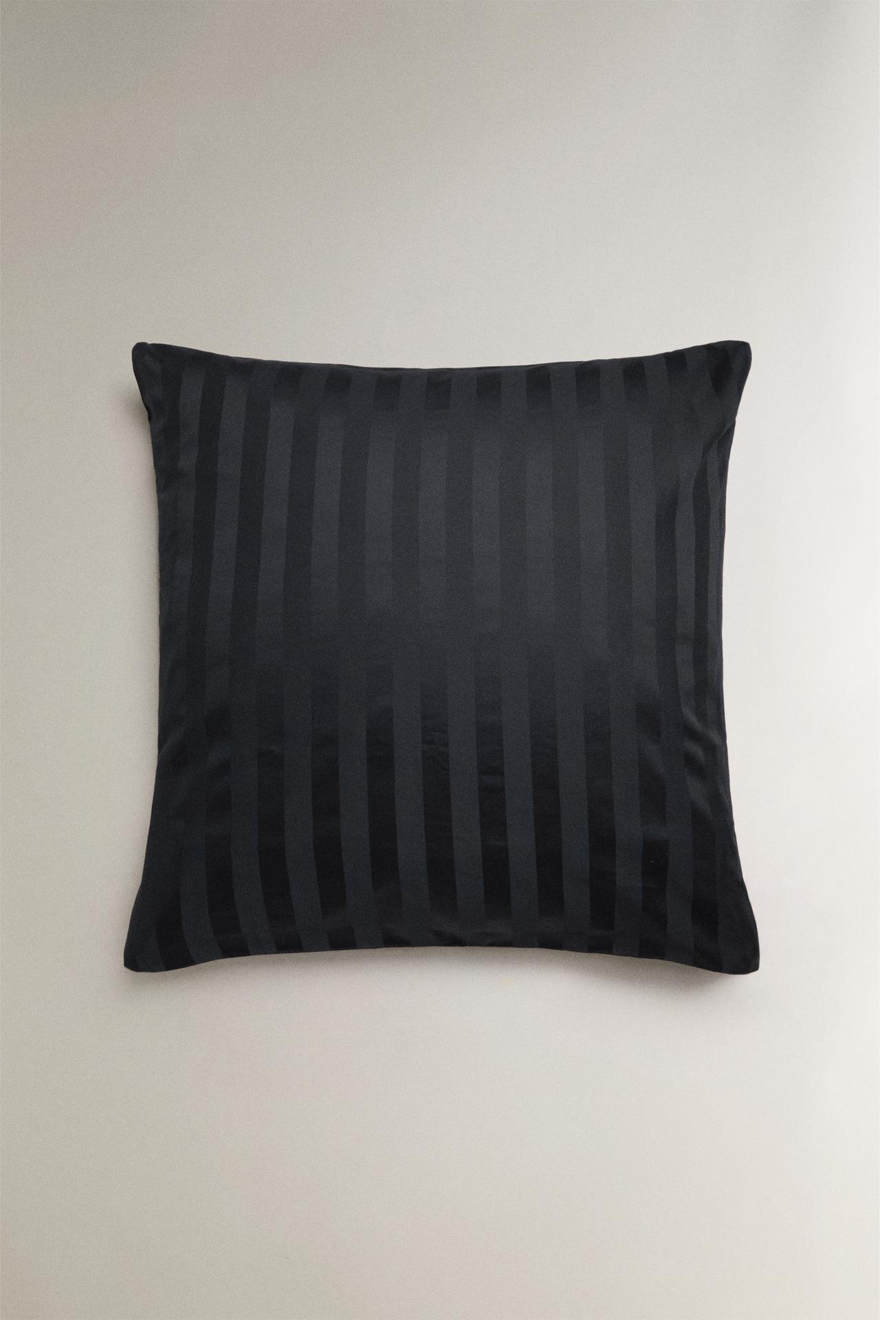 STRIPED SATEEN PILLOWCASE (500 THREAD COUNT) — MIDNIGHT BLUE