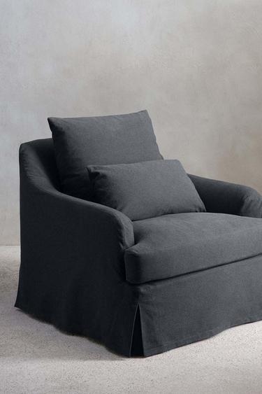 ARMCHAIR 01 COTTON COVER — MIDNIGHT BLUE 1