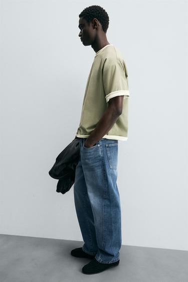 JEANS RELAXED FLARE FIT LIMITED EDITION - Azul de Zara