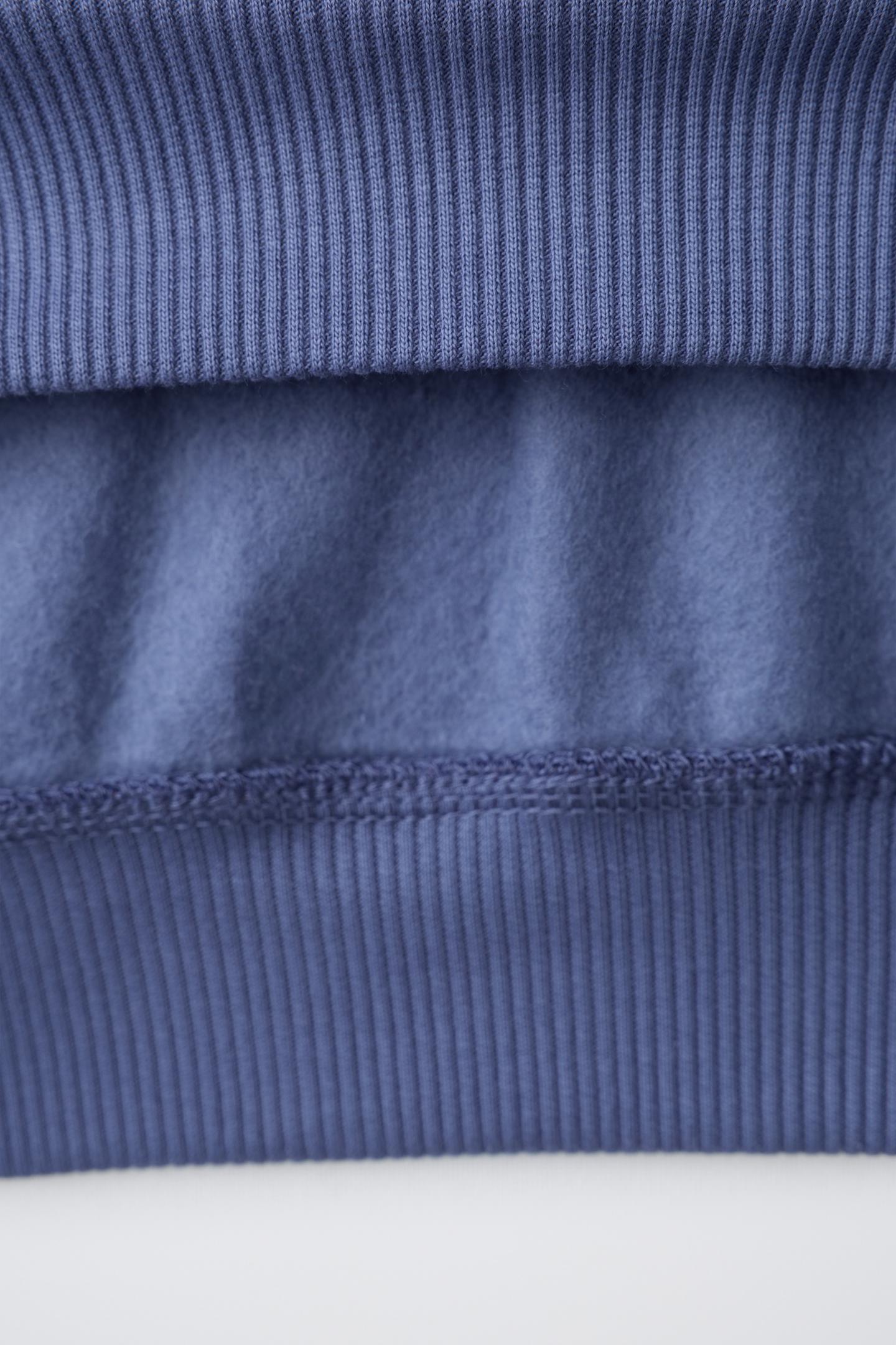 Детская толстовка Zara Polo Collar, цвет: Синий — фото 4