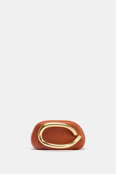 GOLD CLASP MINAUDIÈRE - Orange by Zara