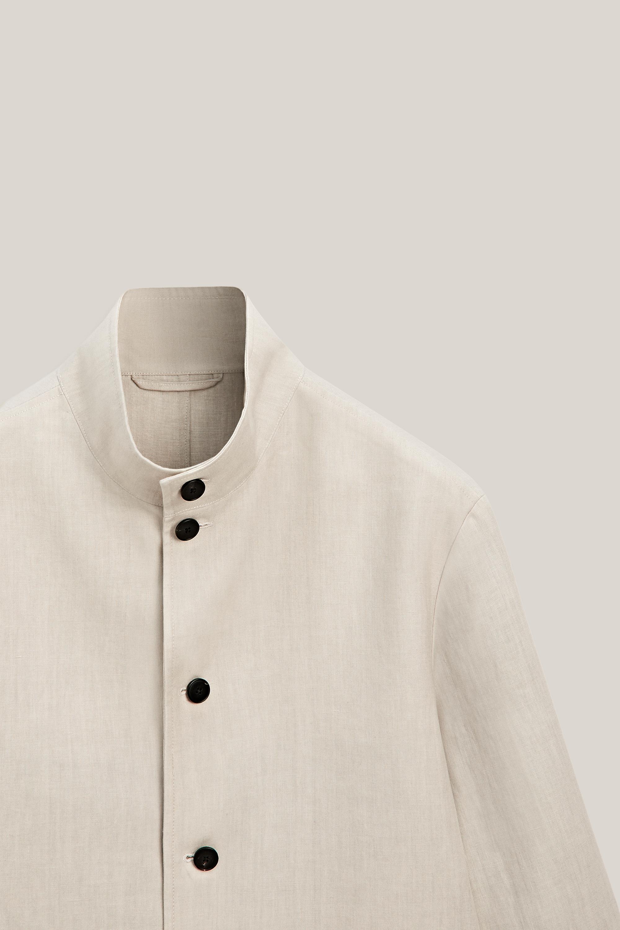 High neck linen jacket - LIMITED EDITION