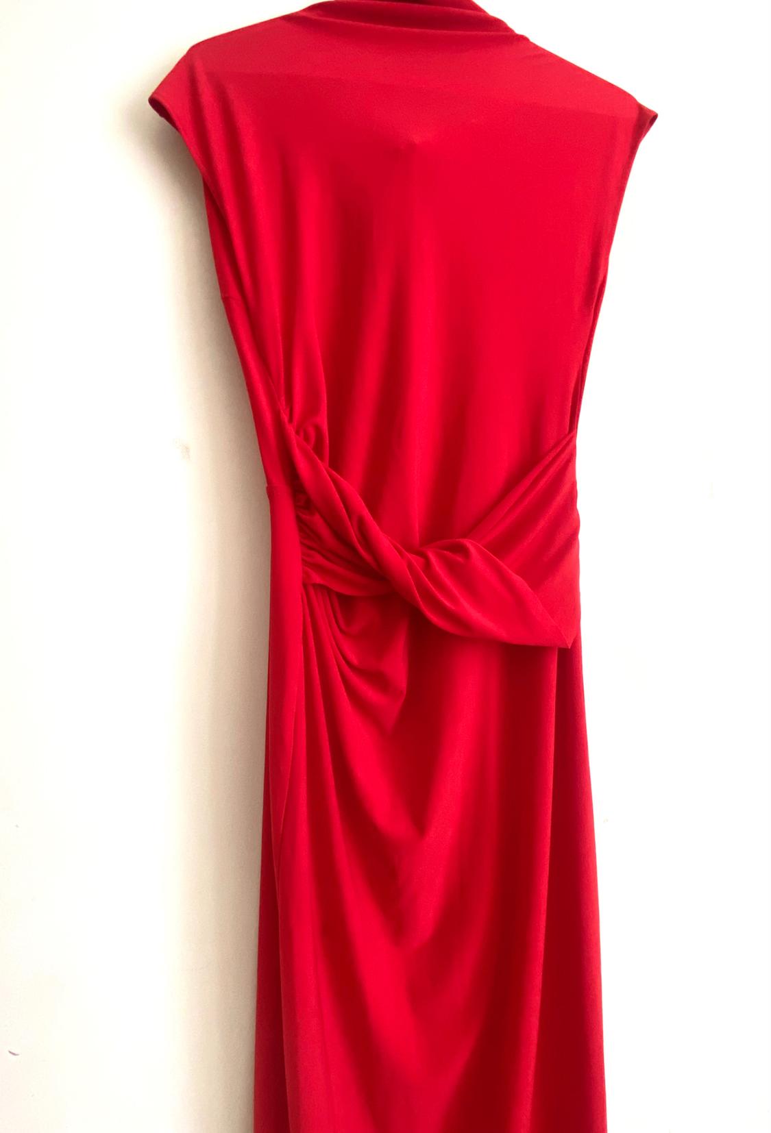 FLOWING DRESS WITH BACK KNOT - Image 2