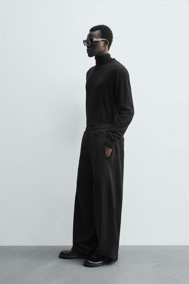 PANTALON BALLON À COUTURES TORSADÉES - Noir de Zara - Image 3