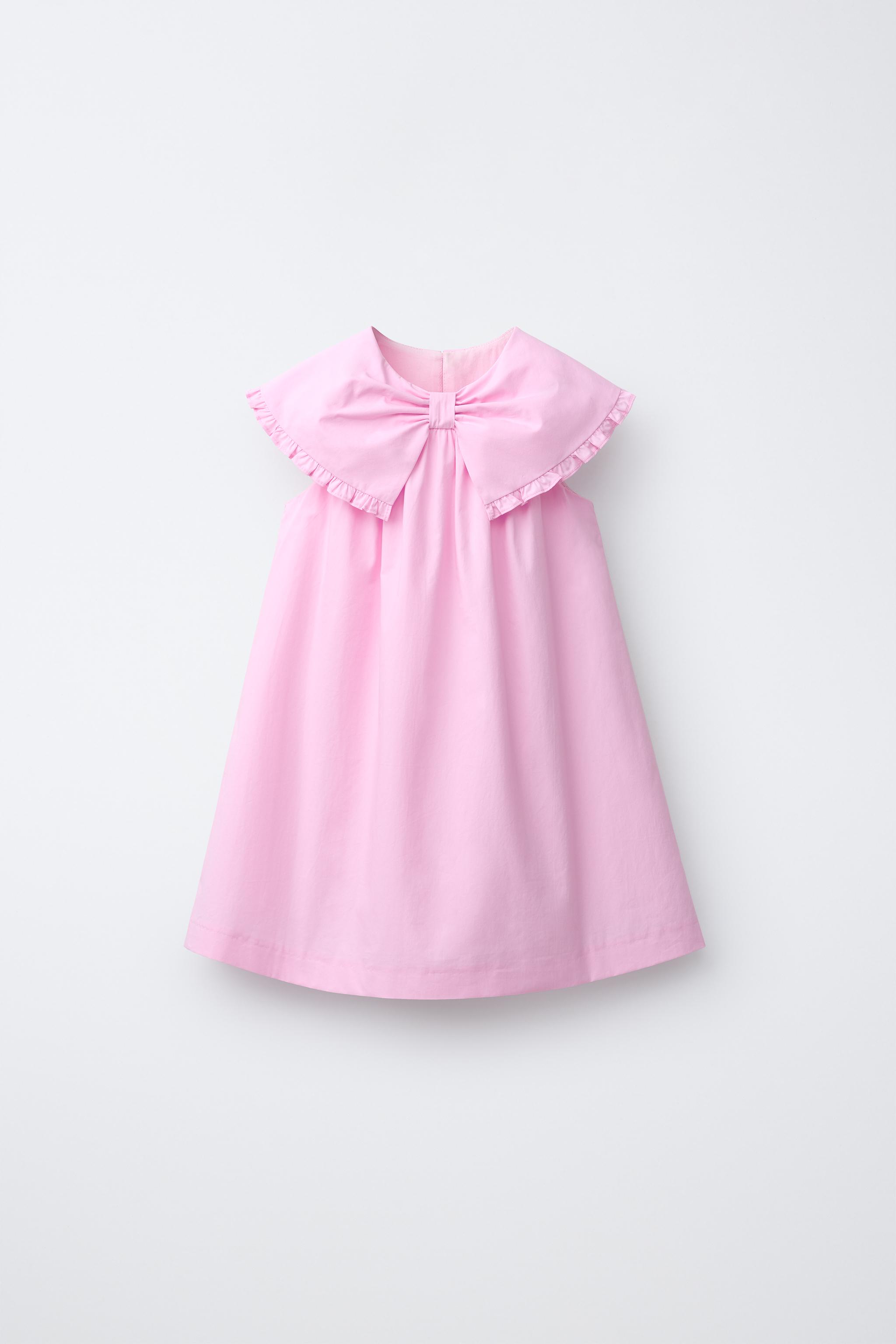 POPLIN DRESS WITH BOW