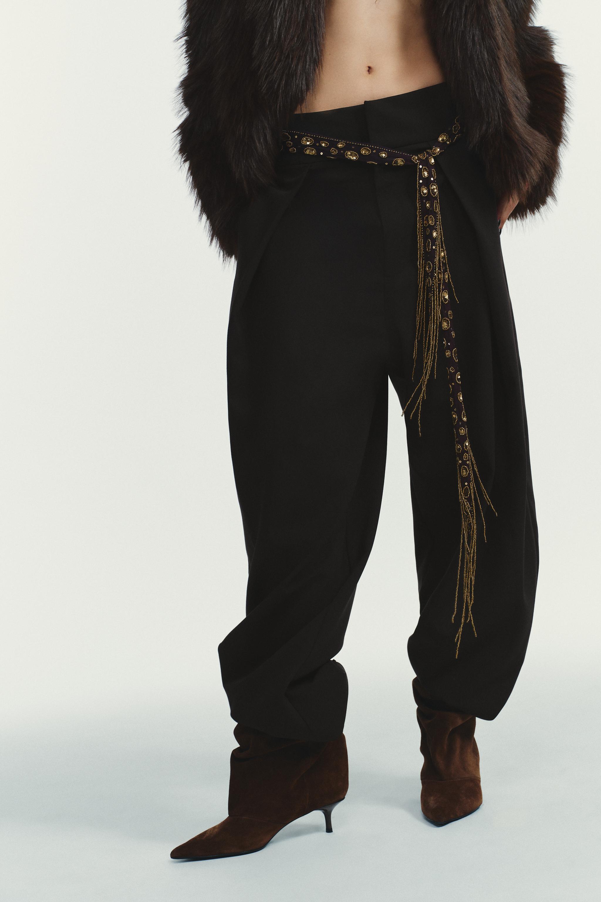 PANTALON BALLOON À PLIS