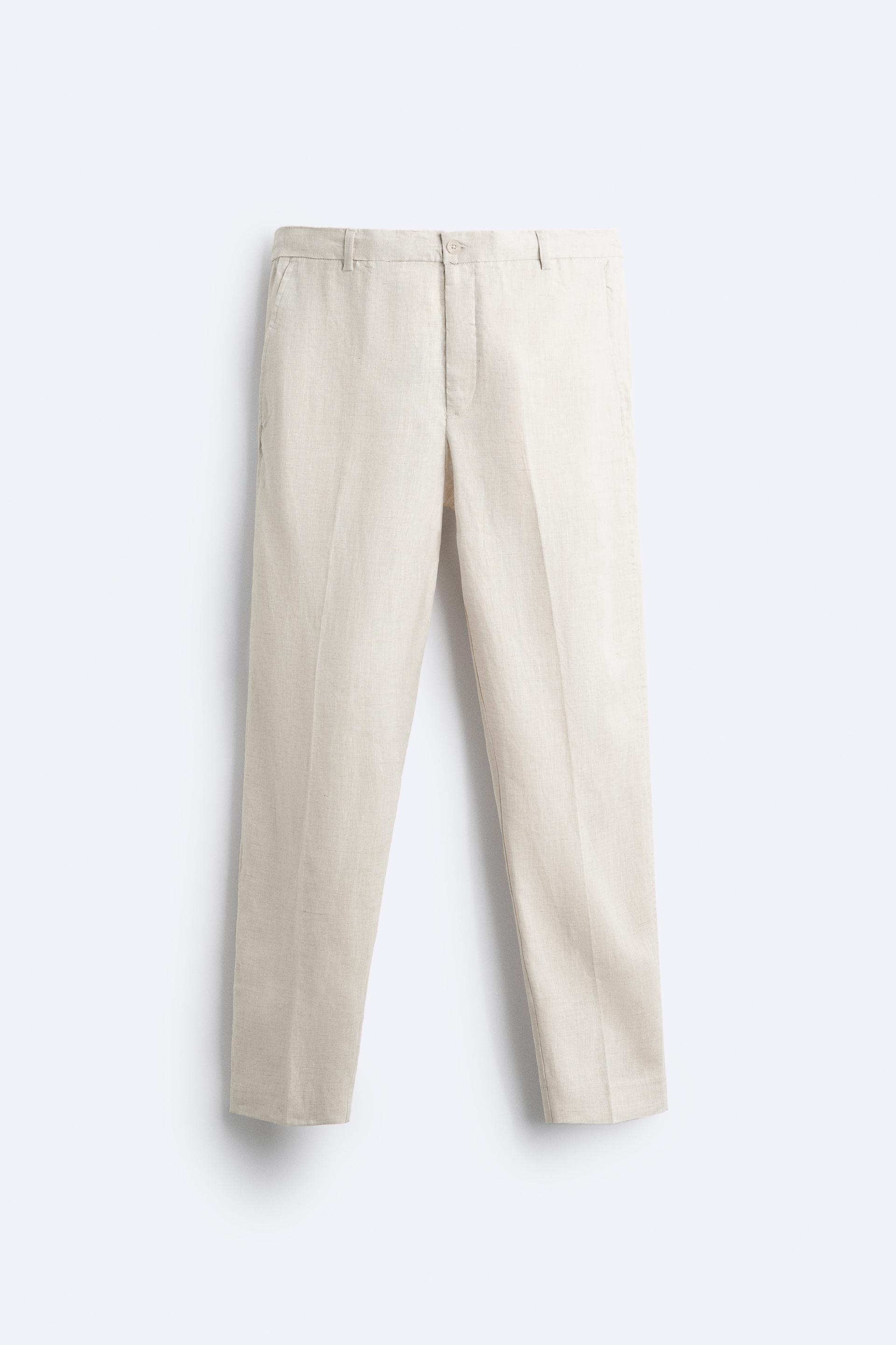 Dharya white-cotton-linen-pants