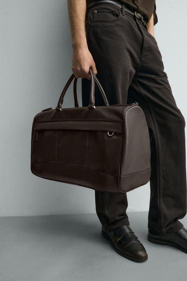 REISETASCHE MIT TEXTUR - Braun von Zara - Bild 0