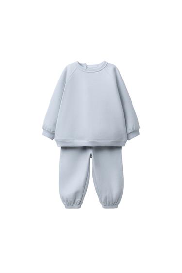 BASIC SWEATSHIRT AND JOGGERS SET - Pastel blue by Zara