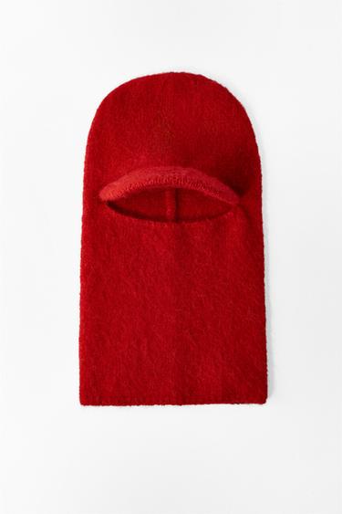 Zara PLAIN VISOR HOOD - Red
