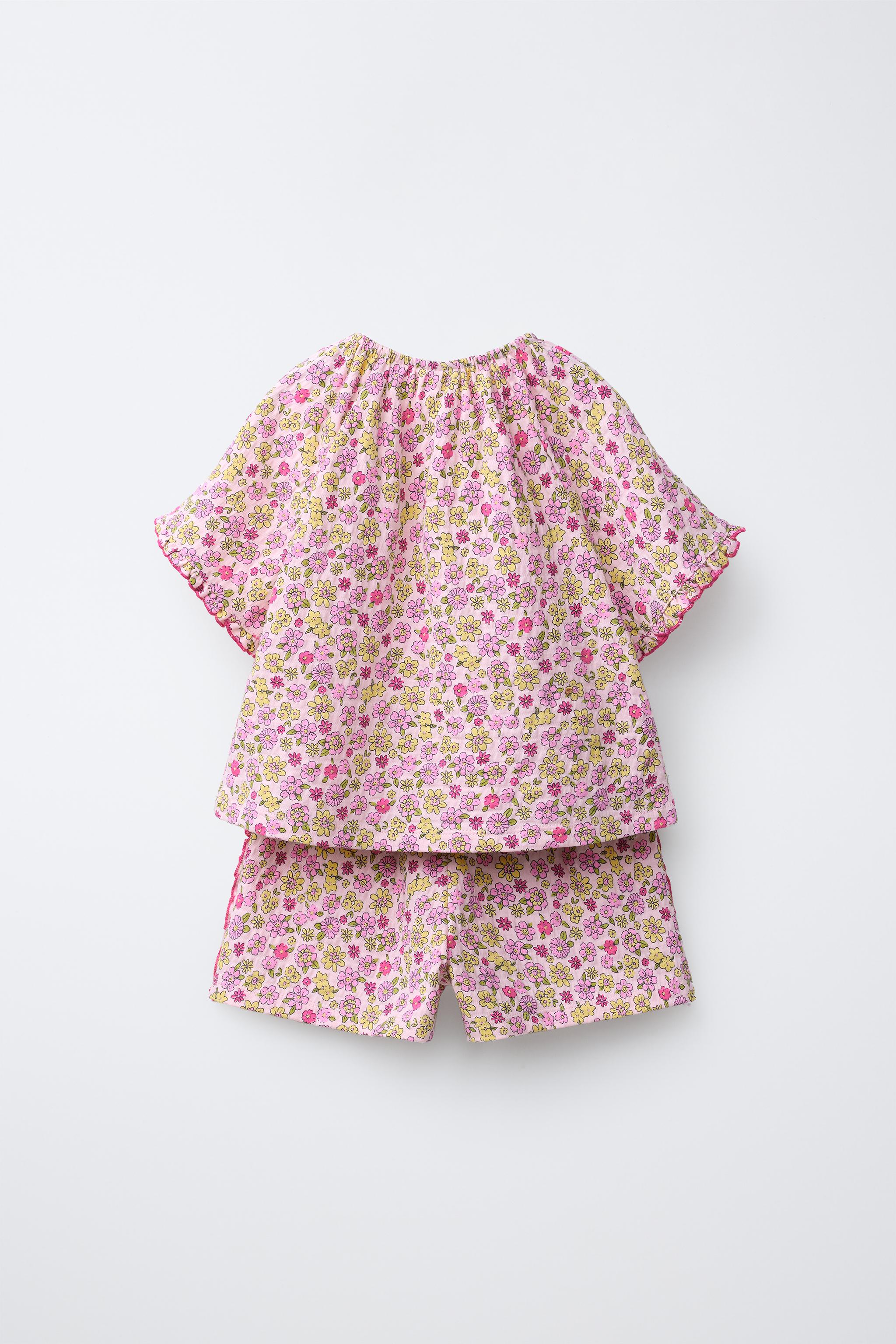 ENSEMBLE T-SHIRT ET BERMUDA TEXTURÉ IMPRIMÉ