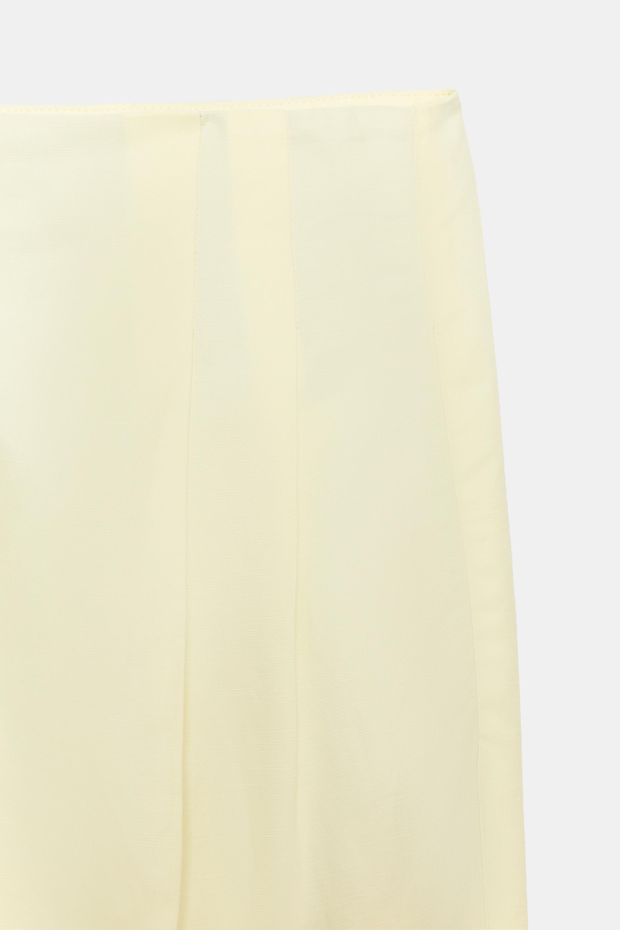 Zara ZW COLLECTION PİLELİ PANTOLON görsel 7