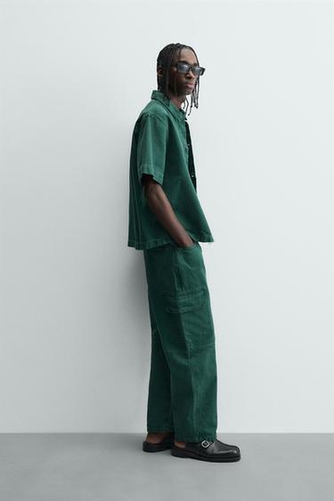 CONJUNTO JEANS COM BOLSOS - Acinzentado da Zara