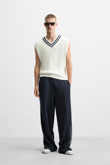 Zara V 領背心 - 白色