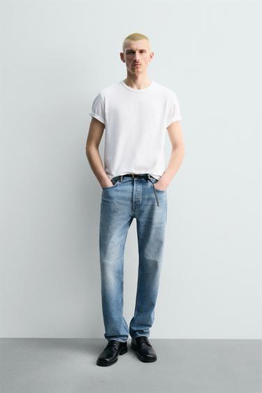 تيشرت REGULAR FIT - أبيض الخاص بـ Zara