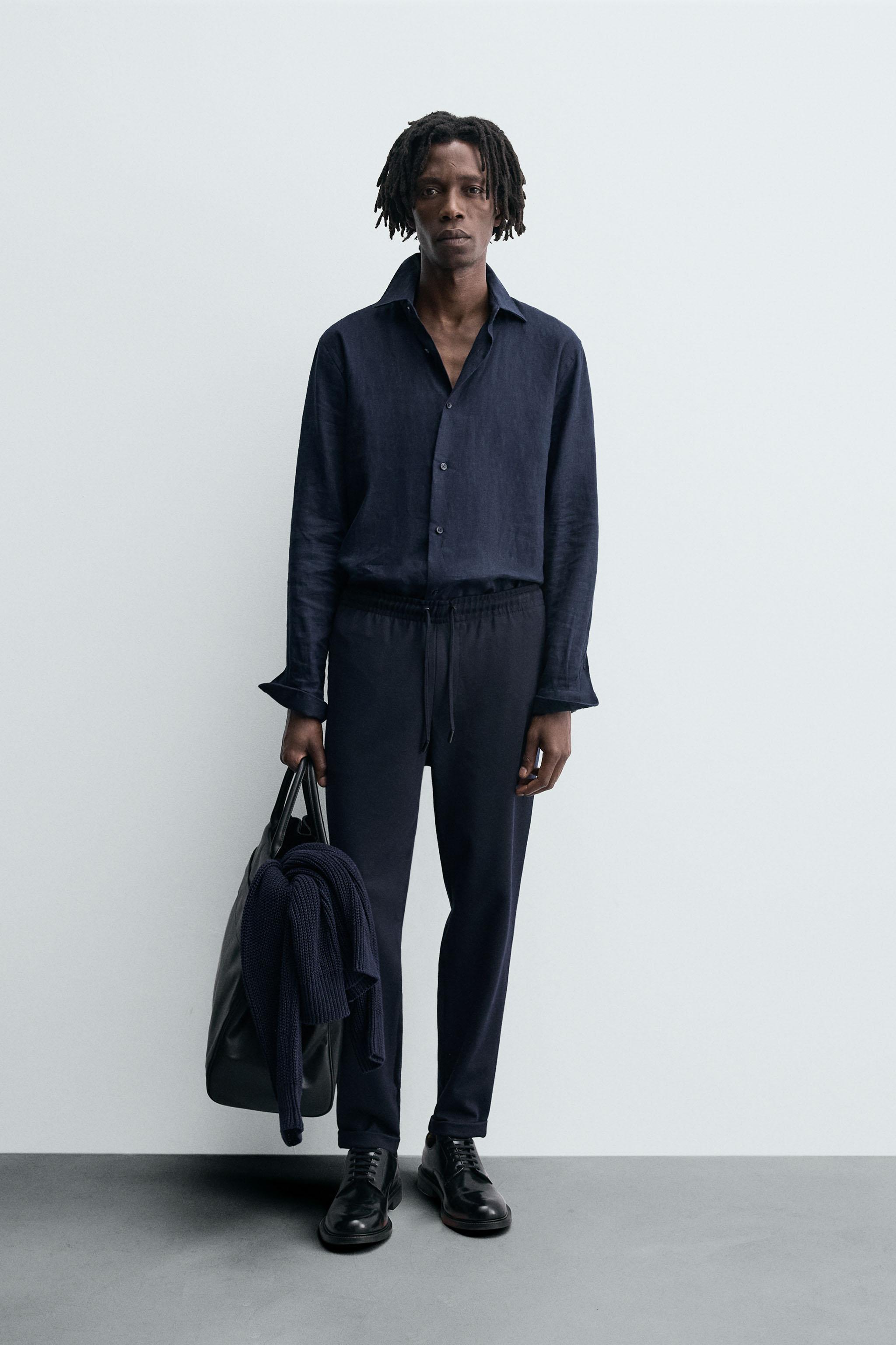 パンツ　ZARA MAN コーデュロイ　紺　L ウェスト82cm  ストレッチ パンツ ZARA MAN コーデュロイ 紺 L ウェスト82cm ストレッチ