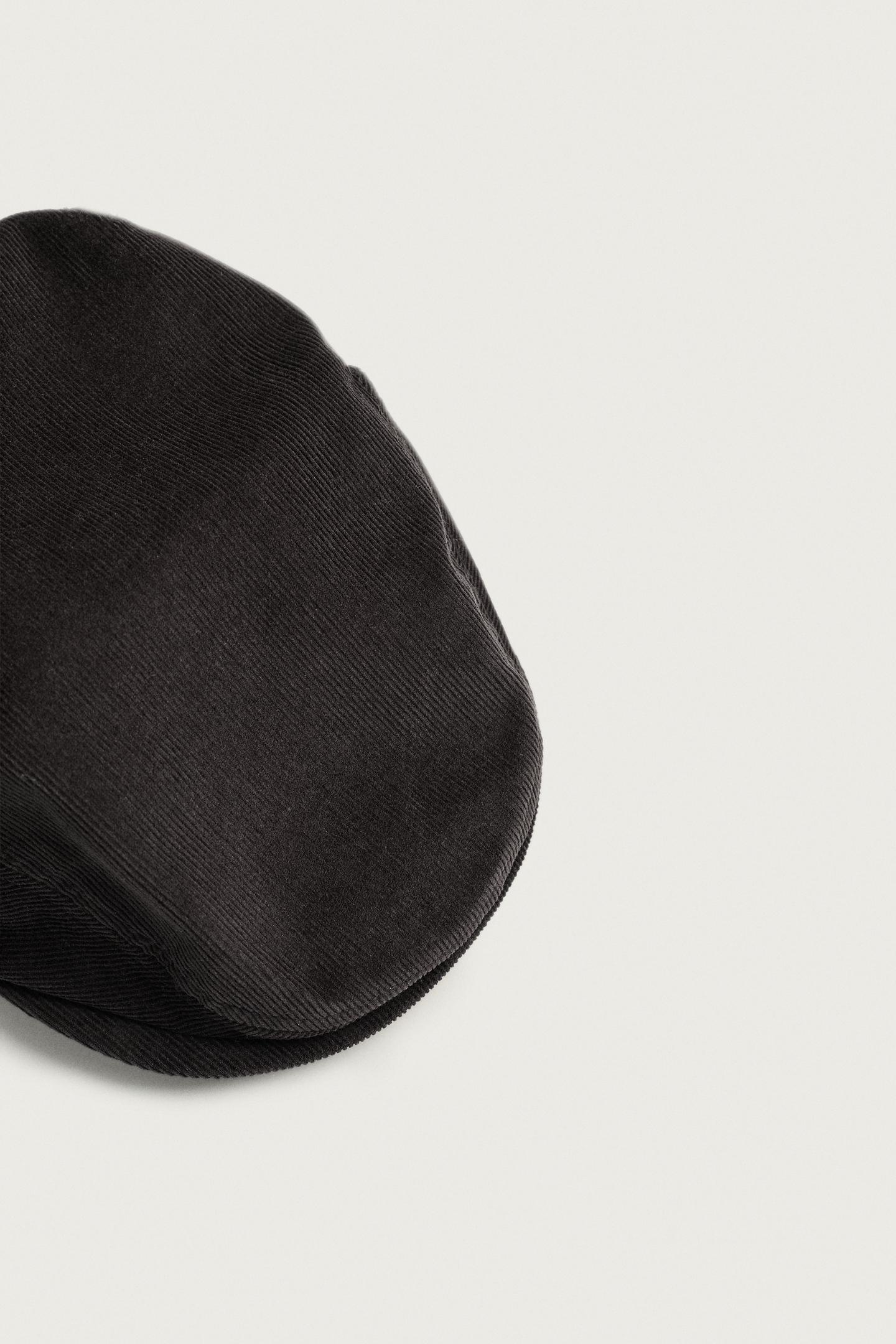 Мужская кепка Zara Cotton Corduroy, цвет: Антрацитовый серый — фото 2