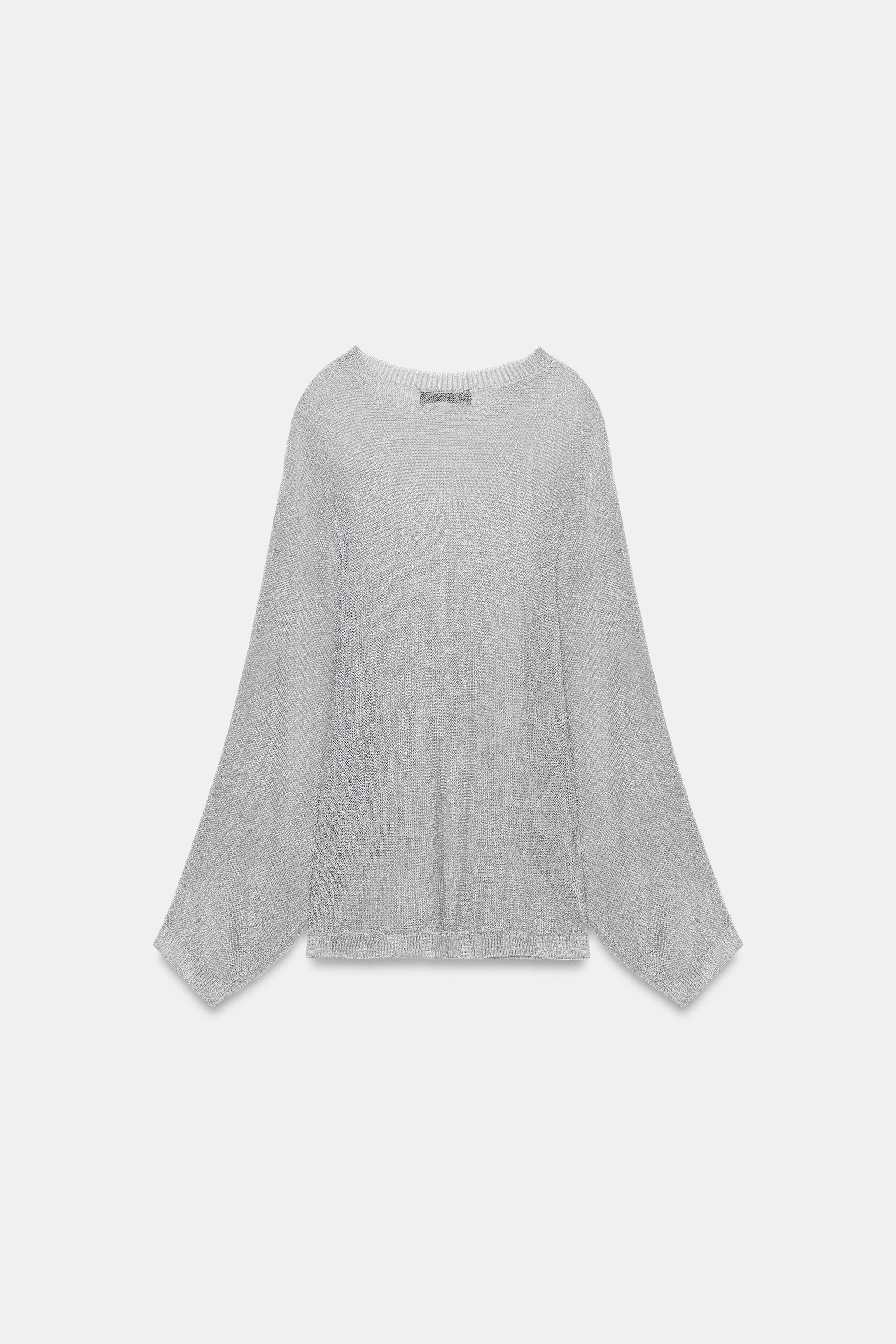 PULL EN MAILLE AVEC FIL MÉTALLISÉ
