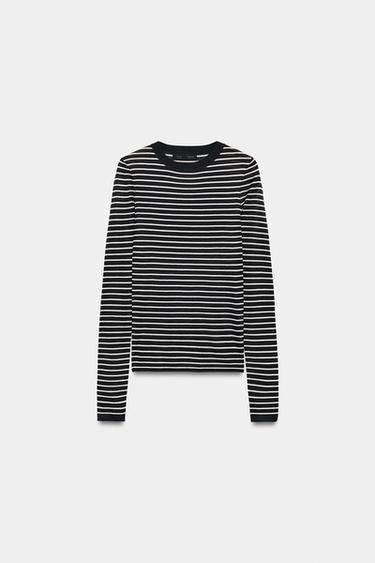 STRIPED KNIT JUMPER - striped by Zara - Image 0