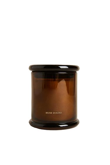 Zara (350 G) MUSK SHADES SCENTED CANDLE - Light yellow