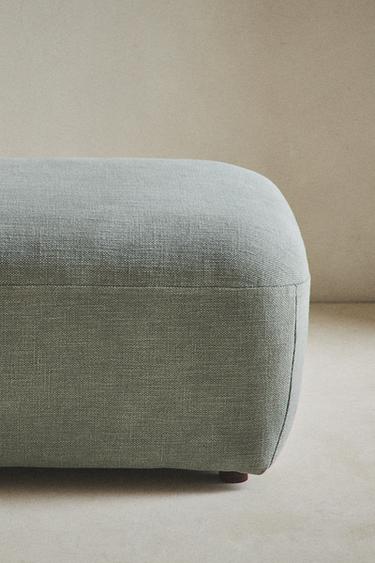 COTTON FOOTREST - Duck blue by Zara