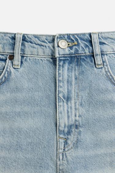 MINI SHORT EN DENIM - Bleu encre de Zara - Image 8
