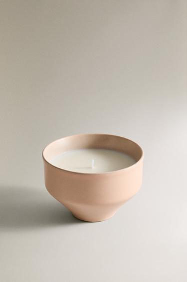 (230 G) BLOOMING MAGNOLIA SCENTED CANDLE - Black / Ecru by Zara