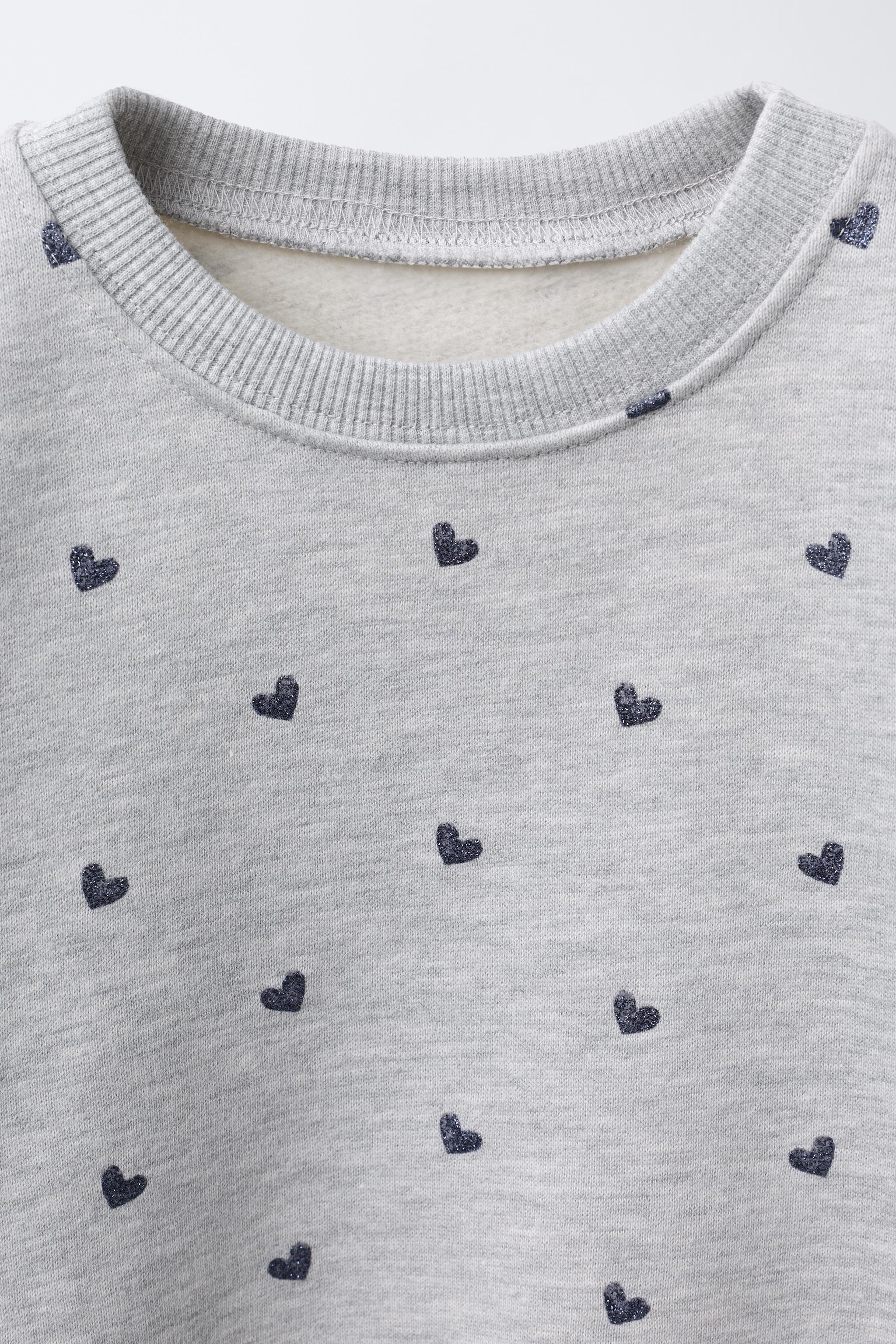 SHINY PRINT SWEATSHIRT - Sand / Marl | ZARA United States